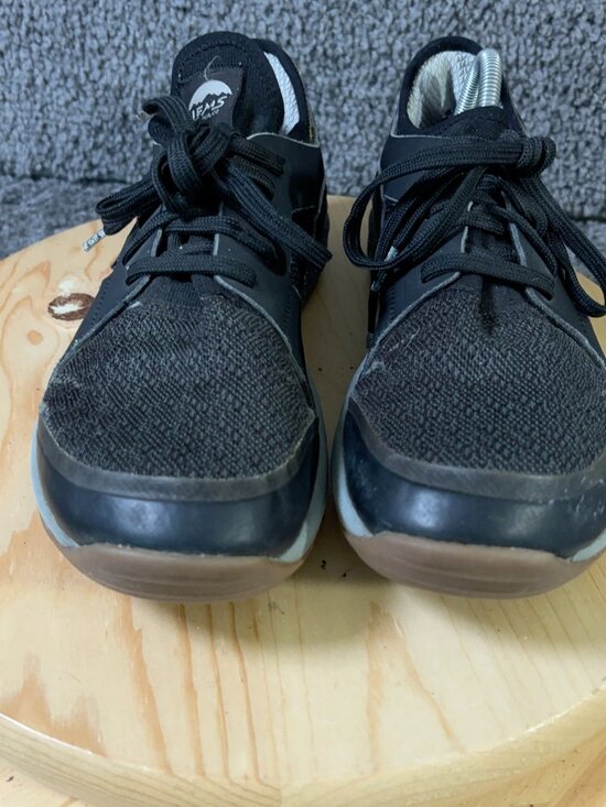 Lems Mesa Trail Athletic Shoe Mens Sz 10 Black Barefoot Minimalist Vegan Sneaker